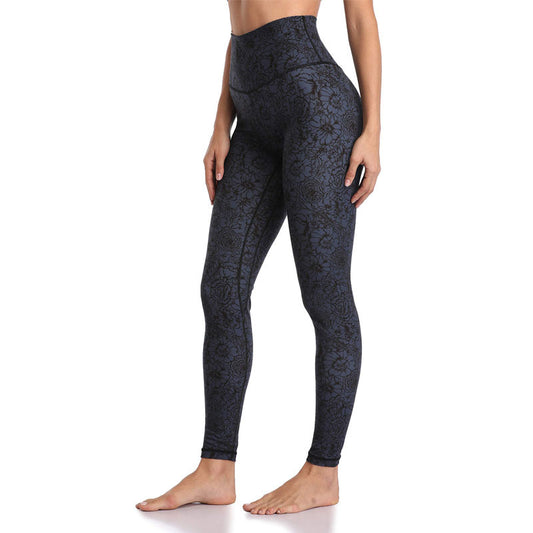Autumn And Winter Printed Women's Skinny Hip Lift Yoga Pants